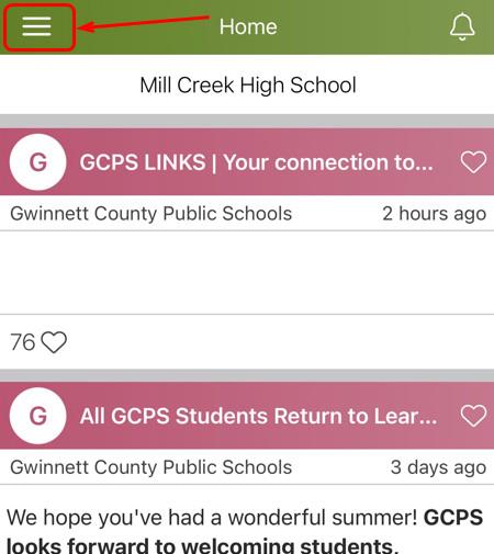 Image showing homepage of app
